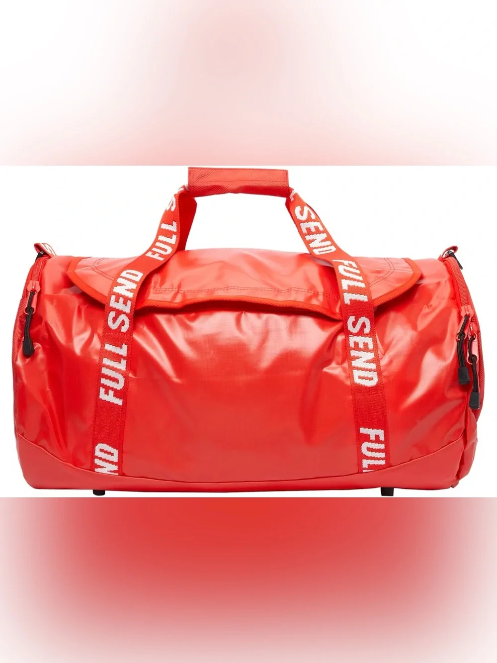 Full Send Nelk Boys Gym Duffel Travel Bag, 60 L, Cherry Red